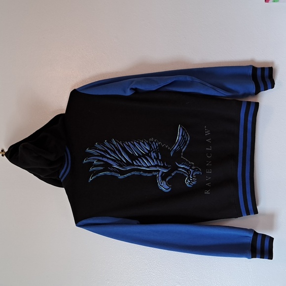 Ravenclaw Harry Potter Textured Hoodie Small Snap Up - Picture 5 of 6